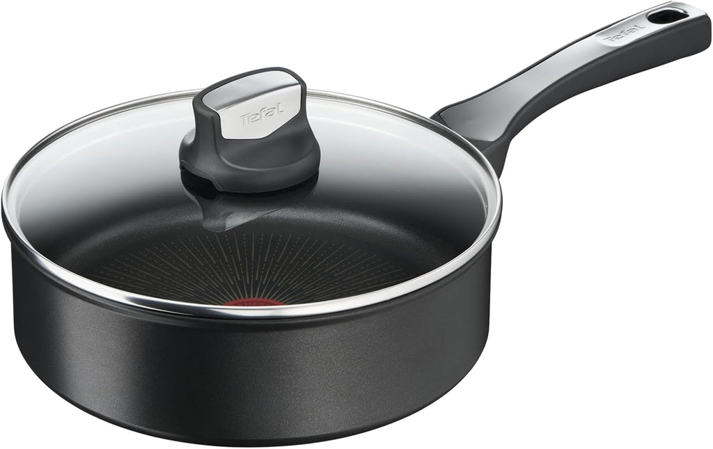 Tefal Ingenio Unlimited ON Try-Me Pan Set. 3 Pieces Stackable. Removable Handle. Space Saving. Non-Stick. Induction. Black (L3959443)
