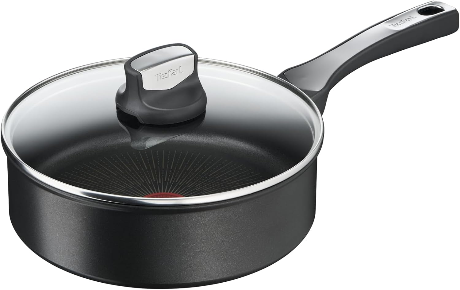 Tefal Ingenio Unlimited ON Try-Me Pan Set. 3 Pieces Stackable. Removable Handle. Space Saving. Non-Stick. Induction. Black (L3959443)